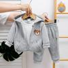 Roupa Infantil Trajes de Primavera e Outono para Meninos e Meninas, Bebê Bonito Crianças Outono Duas Peças Roupas Novas