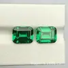 Pedra preciosa cultivada em laboratório esmeralda YAG granada de ítrio e alumínio formato pera tsavorita pedra solta para cravação em joias em Wuzhou