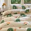 Juego de ropa de cama de tres piezas, juego de regalo, sábana de algodón con aloe vera, funda de edredón, juego de sábanas de cuatro piezas, fabricante mayorista de dropshipping