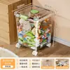Caja de Almacenamiento Transparente para Juguetes, Organizador de Snacks, Cesta de Plástico para Ropa, Cubo de Almacenamiento, Cubo de Almacenamiento para Juguetes Infantiles
