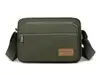 Bolsa de Ombro Casual de Comércio Exterior Bolsa Masculina Bolsa de Lona Simples para o Dia a Dia Moda Moderna Versátil com Logo Bolsa Transversal Durável