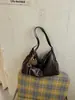 Bolsa Feminina Grande Capacidade Retrô 2026 Nova Outono Inverno Versátil Casual Ombro Único Transversal Bolsa Tote para Trabalho e Dia a Dia