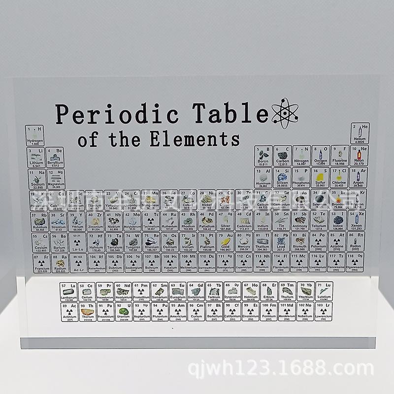 化學元素 化学元素周期表礼品摆件 创意元素图案高清印刷节日礼