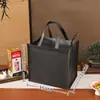 Festival do Meio Outono Presentear Sacola Não Tecida Espessa Sacola Tote Grande Ecológica Sacola de Presente Sacola com Zíper para Bebidas Personalização