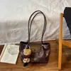 Bolsa de Ombro Feminina Estampa Leopardo Melanóide 2026 Nova Retro Sensação de Alto Padrão Grande Capacidade Estilosa Moda Para o Dia a Dia Bolsa de Ombro Único