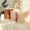Nova Fronha de Pelúcia Aveludada Cor Sólida Costas de Tartaruga Almofada de Sofá Tridimensional Quarto de Casa de Família Cama de Cabeceira Almofada Decorativa Almofada