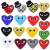Amazon dibujos animados moda amor bordado de computadora tela pegatinas multi-color amor bordado Zhang Zi parche de ropa pegatinas planchar