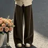 Conjunto de Suéter de Punto y Pantalones de Pierna Ancha para Niñas Conjunto de Dos Piezas para Niños Medianos y Mayores Estilo Casual Perezoso Dibujo Animado Lindo Atuendo de Moda