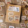 Pájaro italiano serie de texto roto pegatinas en caja retro texto inglés cuenta de mano álbum de fotos diy goo card material de decoración pegatinas