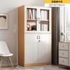 Estante de Livros Rack de Armazenamento de Chão Armário de Armazenamento para Sala de Estar Simples Armário de Arquivos para Escritório Estante de Livros Vertical de Chão Montada na Parede