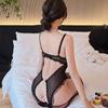 Noche Larga Lencería Sexy Mono Sexy para Mujer Encaje Tentación Push-Up Pijama de No Quitarse Uniforme Tentación 2053