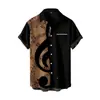 Nova Camisa Havaiana de Verão Mais Vendida para Homens, Estampa Digital 3D, Manga Curta, Lapela, Top Casual