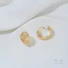 Pendientes de Corazón Color Melocotón Rellenos de Oro de 14K, Pendientes de Corazón de Color Ecológicos, Ganchos Franceses para Orejas, Pendientes de Moda Hechos a Mano para Bricolaje de Celebridades de Internet