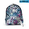 Mochila de Tela Oxford con Estampado de Leopardo, Temporada de Regreso a Clases Transfronteriza, Uso Diario para Estudiantes, Tendencia, Impresión 3D