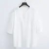 Verão Estilo Chinês Botões Hanfu Traje Tang Estilo Chinês Roupas Masculinas Camiseta de Algodão e Linho Manga Três Quartos Roupas de Meditação Budista Zen