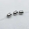 Pulsera de cuerda de cuero de acero inoxidable hebilla de ojal extremo hebilla pequeña cabeza de bombilla hebilla de cuerda para sombrero perforada hebilla de cola para joyería DIY