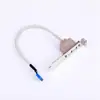 Panel trasero USB de doble puerto para caja de computadora de escritorio, Cable de expansión de placa base de doble puerto USB 2.0 para ranura PCI