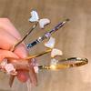 Pulsera Elegante de Estilo Hada Mariposa 2025 Estilo ins Nácar Natural Simple Pulsera de Moda Europa y América