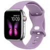 Adecuado para correa de silicona para Apple Watch, hebilla de mariposa, correa deportiva para Apple Watch de 1ª a 9ª generación, correa de muñeca para iWatch