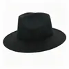 Sombrero Panama de Fieltro de Color Sólido de Invierno Transfronterizo, Sombrero Retro Británico, Sombrero Casual Unisex para Caballero