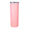 Suministro de comercio exterior botella skinny de acero inoxidable 304 para impresión por sublimación y transferencia de calor taza recta para café y bebidas calientes en stock