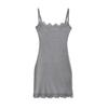 Vestido de tirantes de verano de Skims Kardashian, falda sexy ajustada a la cadera, falda de encaje que adelgaza la cintura.