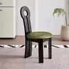 Silla de comedor de madera maciza usada, silla vintage de diseñador para uso doméstico, taburete de tocador para apartamento pequeño, silla de ocio, silla moderna con respaldo
