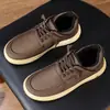 Sapatos Masculinos de Algodão para Inverno, Forrados com Lã, Espessados, Quentes, Sapatos Casuais, Couro e Pelo Integrados, Sapatos Masculinos de Algodão à Prova de Vento e Impermeáveis