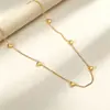 Pulsera Popular de Corazón de Melocotón Transfronteriza para Mujer, Pulsera de Corazón con Diseño de Nicho de Ins, Fabricante de Pulseras de Acero Inoxidable Chapado en Oro de 18K