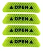 Ventas Directas de Fábrica Pegatinas Reflectantes para Puerta Pegatinas de Advertencia Personalizadas Pegatinas de Cuerpo Abierto Pegatinas para Puerta de Coche