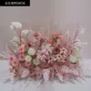 Novo Suporte de Chão para Flores de Casamento 50cm Flores Realistas Decoração de Casamento Arranjo de Flores Palco T Flores para Corredor Flores Artificiais de Casamento