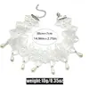 Joyas transfronterizas estilo princesa encaje blanco gótico borla perla cadena de clavícula gargantilla accesorio