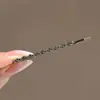 Presilha de cabelo preta com strass para mulheres, novo modelo de alta qualidade 2026, lindo grampo pequeno para franja e cabelo lateral, acessório de cabelo