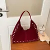 2026 Bolso de Mujer Nuevo de Gran Capacidad de Moda Bolso de Hombro Único Mate para Debajo del Brazo Bolso Retro Versátil Bolso de Mano Casual
