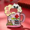 Ímãs de Geladeira Personalizados para Viagem à China Jinan Qingdao Zhanqiao Praça 4 de Maio Souvenirs da Cidade Tendência Nacional Ímãs de Metal