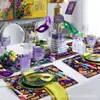 Zc090 Bandera de Mesa para Purim Mantel Temática de Fiesta y Festividad Esterilla de Mesa para Sala de Estar en Casa Salvamanteles Decorativos para Purim
