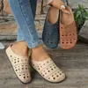 Novas Sandálias de Verão com Solado Grosso, Tamanho Grande, Transfronteiriças, Fechadas na Ponta, Vazadas, Sandálias de Exterior Modernas Estilo Birkenstock