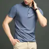 Camisa Polo Sin Costuras de Talla Grande para Hombre, Polo de Cuello Campana, Manga Corta de Negocios, Talla 8XL para Hombre, Comercio Exterior Transfronterizo, Logotipo Personalizado