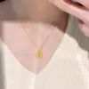 Diseño de Nicho Cadena para Clavícula con Agujero Redondo y Lazo Cadena de Acero de Titanio para Mujer 2026 Temperamento Primavera Verano Nuevo de Moda