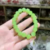 Pulsera de Jade Cristalino de Seda Dorada de Material Natural de Xinjiang Violeta Pulsera de Jade Cristal para Mujer Regalo