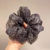 Goma para el Pelo de Malla con Estampado de Leopardo Estilo Perezoso Coreano, Accesorio para el Pelo Tipo Moño Esponjoso que Hace que la Cara Parezca Más Pequeña, Accesorio para el Pelo Suave y Versátil