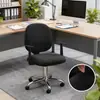 Funda Elástica de Polar de Color Sólido Dividida para Silla Transfronteriza, Universal a Prueba de Polvo, Tejido de Grano de Maíz, Funda para Silla de Oficina, Temu Dropshipping