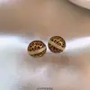 Pendientes Maillard Retro Ámbar Dorado 2025 Nuevo Estilo Popular Lujo Accesible Pendientes Elegantes de Gama Alta para Mujer