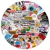100 Adesivos Criativos Divertidos para Adultos Graffiti Transfronteiriços para Decorar DIY Guitarra Mala Caderno Adesivos à Prova d'Água