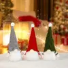 Duende Luminoso de Navidad Enano Sin Rostro Muñeco Sentado con Luz Producto Nuevo Muñeco de Anciano Sin Rostro Adornos de Ambiente