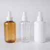 Fabricante PET 200ML Botella de Plástico Marrón Desinfectante de Alcohol Agua Loción Cosmética Botella Dispensadora de Líquido Puro Juego al por Mayor