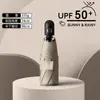 Guarda-sol proteção solar proteção UV guarda-sol guarda-chuva cápsula feminino mini cinco dobras ao ar livre portátil pequeno compacto novo uso duplo