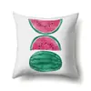 Funda de almohada de poliéster con diseño de fruta de verano, decoración de coche, impresión para el hogar, funda de almohada pequeña fresca y linda QTH06