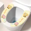 Almofada Fina de Assento Sanitário Desenho Animado Tipo Adesivo Doméstico Lavável Sem Marcas Eletrostática Capa de Assento Sanitário Pad