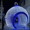Luces de arco LED huecas navideñas para exteriores para centros comerciales, áreas escénicas, turismo cultural y proyectos de iluminación de recorridos nocturnos, luces esféricas decorativas
